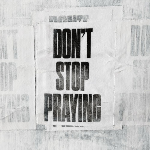 Matthew West, song titled, Don't Stop Praying