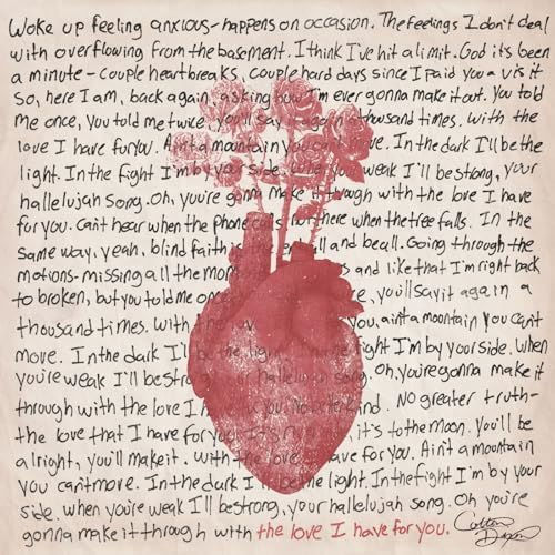 Colton Dixon, song titled, The Love I Have For You