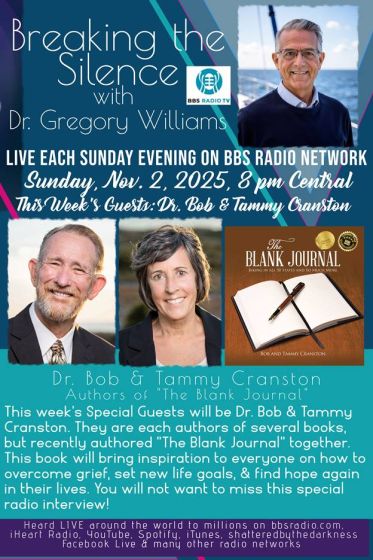 Guests, Dr Bob and Tammy Cranston Authors of The Blank Journal