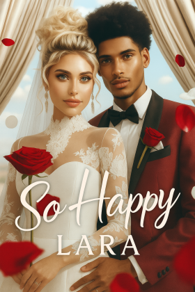 A happy couple posing together at their wedding reception