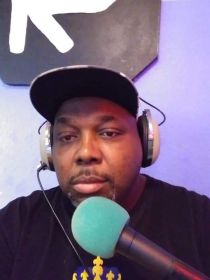 Roy Washington on air at Riverwest Radio Station