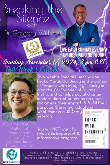 Guest, Author of Impact With Integrity - Becky Margiotta