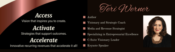 Returning Guest, Teri Werner - A transformational leader, media strategist and author of Train Wreck to Triumph