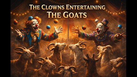 The Clowns Entertaining The Goats