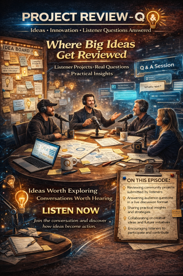 Project Review podcast discussion in action