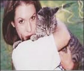Carrie Leo with cat
