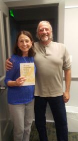 Author Russell Ford (de-pop and re-ring) with Sherry Seat at the Johnson Bayou Library.