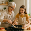 cooking with grandparent