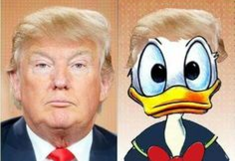 Donald Trump and Donald Duck
