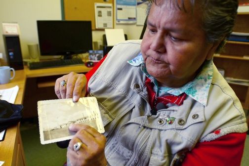 Joan Morris, survivor of sterilizations and medical experiments at the United Church’s Nanaimo Indian Hospital, 2012