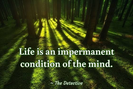 Life is an impermanent condition of the mind
