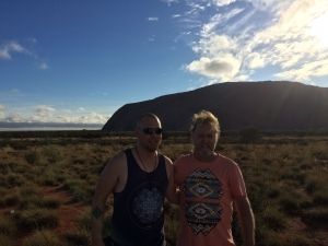 James and Peter at Uluru