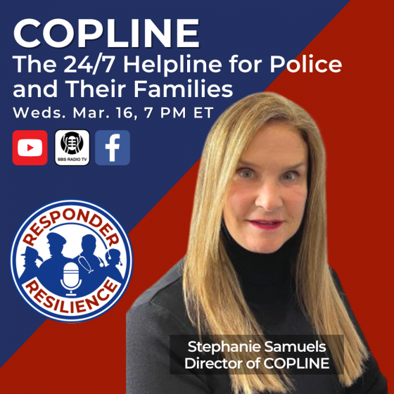 COPLINE The 24-7 Helpline for Police on Responder Resilience