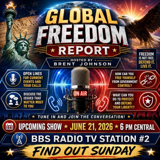 Find Out Sunday on The Global Freedom Report