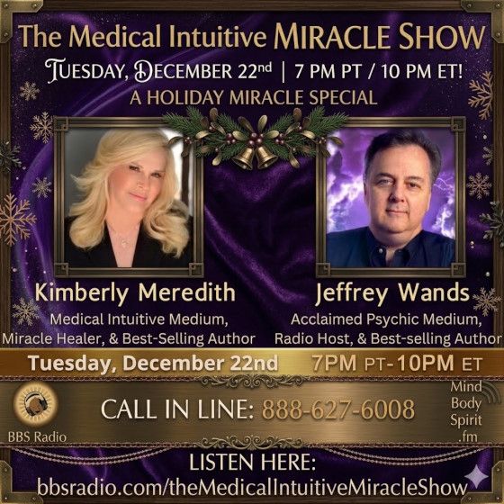 Jeffrey Wands, internationally acclaimed psychic medium, radio host, and bestselling author. Host of Psychic Sundays on WALK 97.5 FM