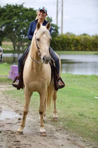 Denise Molina owner of Golden Gait Riding Stables in Delray Beach, Florida