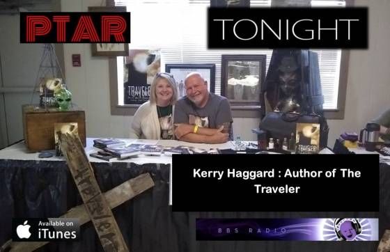 TONIGHT 8pm Kerry Haggard author of "The Traveler" Joins us