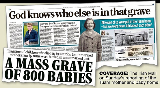 God Knows who else is in that Grave. A Mass Grave of 800 Babies
