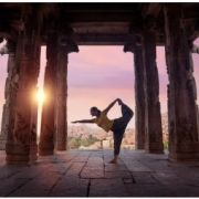 Yoga Pillars Sunset