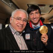 Dr. Robert A Weil, D.P.M. with Evan Lysacek, Gold Medalist