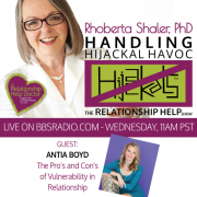Rhoberta Shaler, Phd Talks with Antia Boyd about The Pro's and Con's of Vulnerability in Relationship