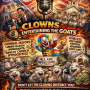 Clowns Entertaining The Goats
