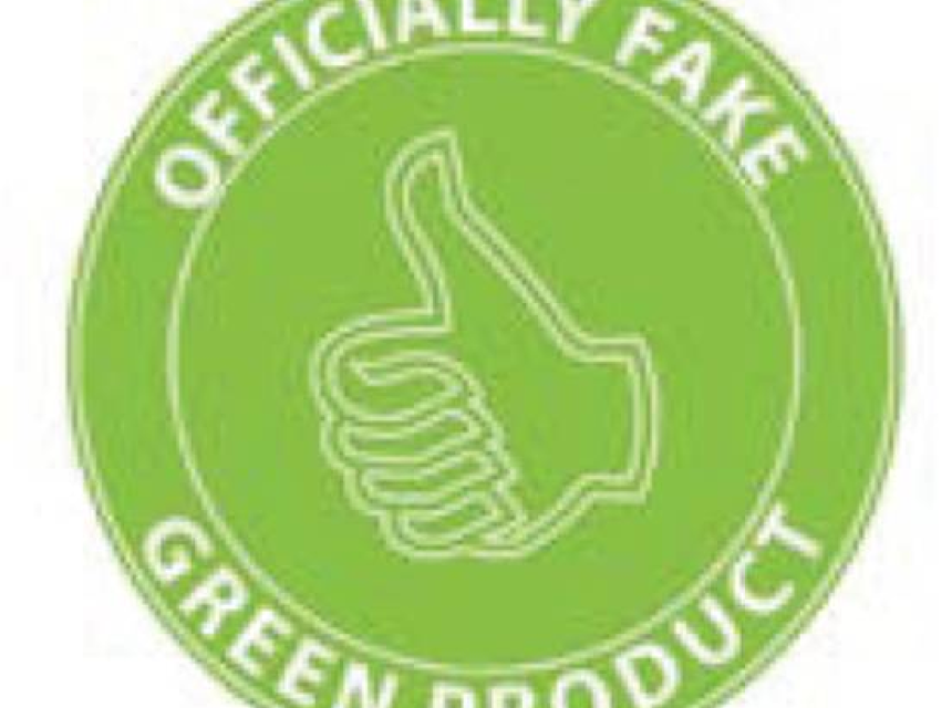 Officially Fake Green Product stamp