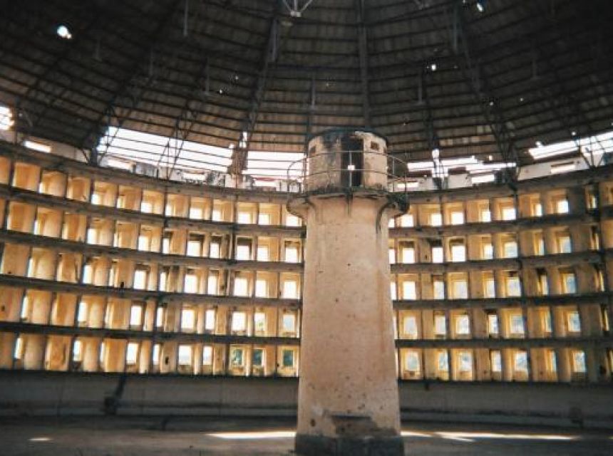 The ruins of a Benthamite Panopticon prison built in Cuba in the 19th century