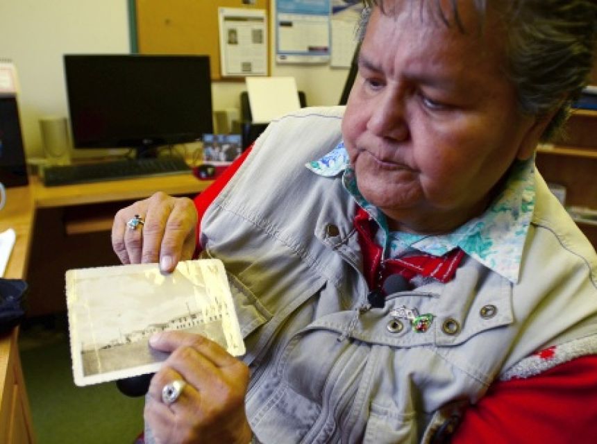 Joan Morris, survivor of sterilizations and medical experiments at the United Church’s Nanaimo Indian Hospital, 2012