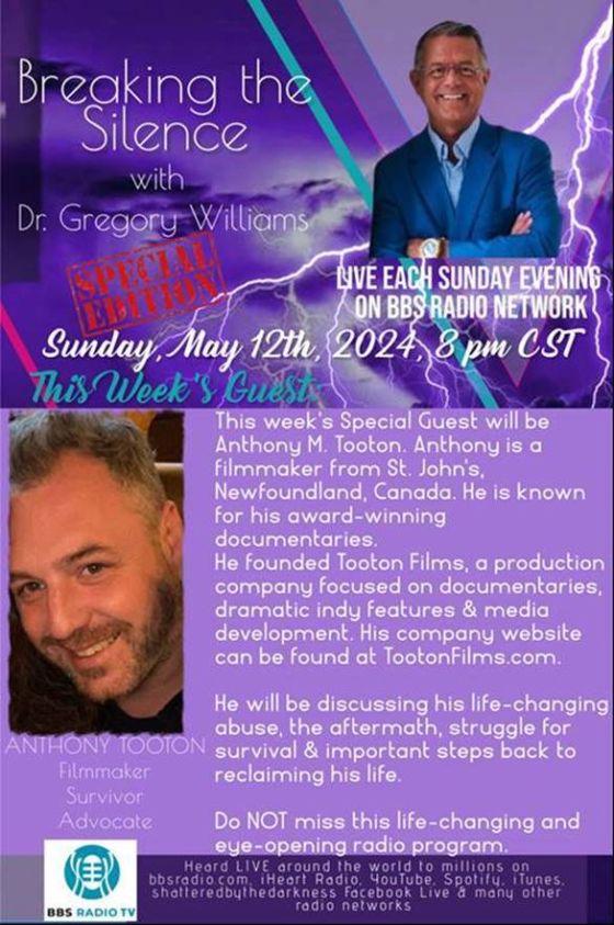 Anthony McGrath Tooton on Breaking The Silence with Dr. Gregory Williams