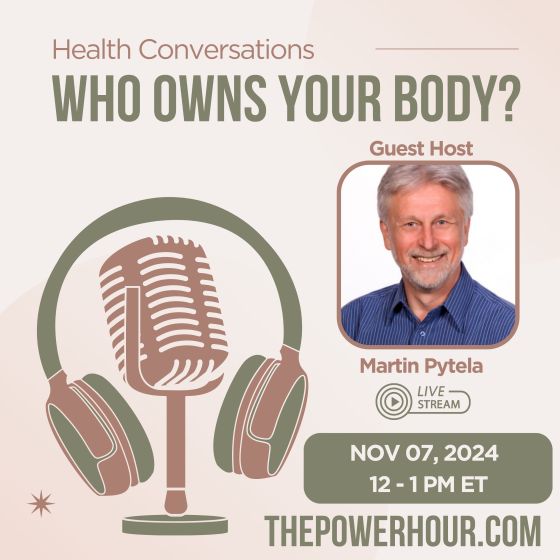 Join guest host, Martin Pytela, on The Power Hour today as he dives into the fascinating world of health